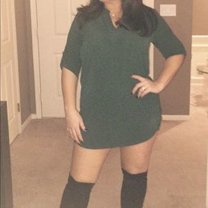 Tunic top- hunter green